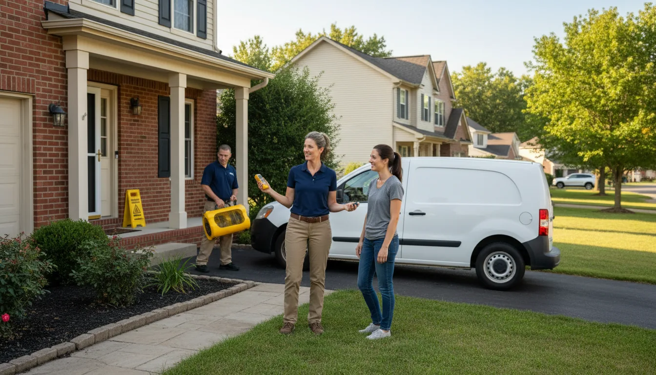 Residential water damage restoration in Florence, MS